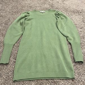 Green sweater dress